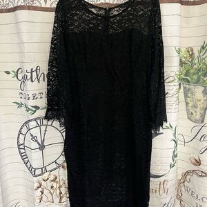 Elegant Black Lace Dress